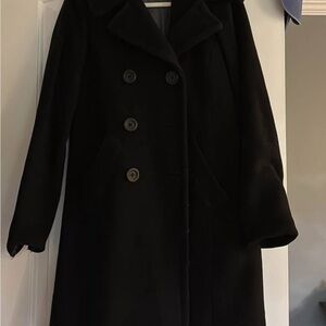 J. Crew Wool Black Pea Coat